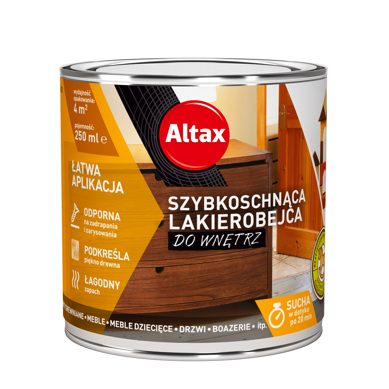 Altax – ხის ლაქი შიდა სამუშაოებისთვის – 250მლ — ლაქები, ზეთები და წებოები